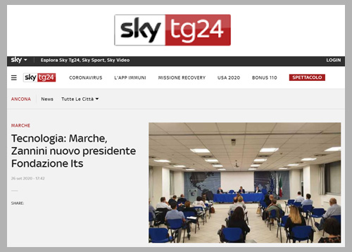Sky Tg 24

Tecnologia: Marche, Zannini nuovo presidente Fondazione Its