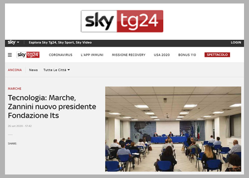 Sky Tg 24

Tecnologia: Marche, Zannini nuovo presidente Fondazione Its