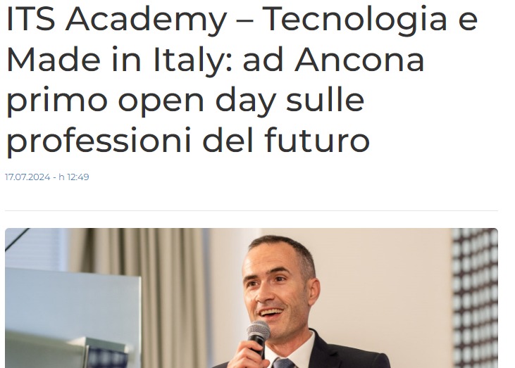 Vivere Ancona, 17 luglio

ITS Academy – Tecnologia e Made in Italy: ad Ancona primo open day sulle professioni del futuro