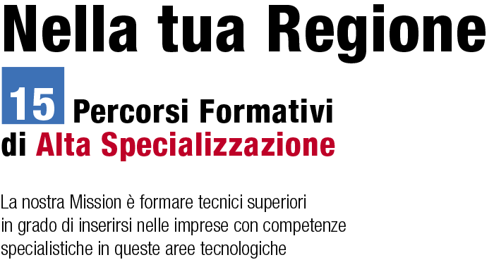 Percorsi formativi di alta specializzazione