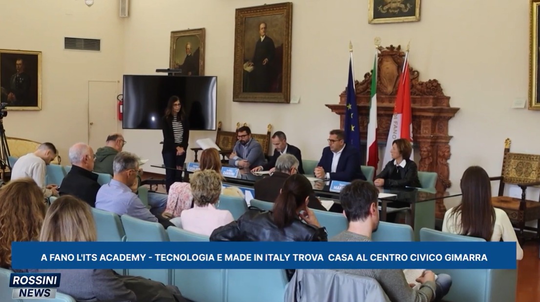 Rossini tv

A Fano l'ITS Academy Tecnologia e Made in Italy trova casa al Centro civico Gimarra